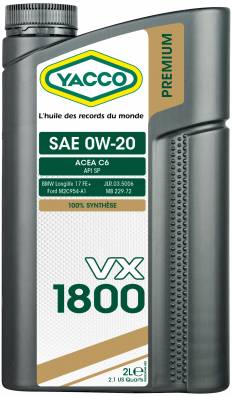 VX 1800 SAE 0W-20